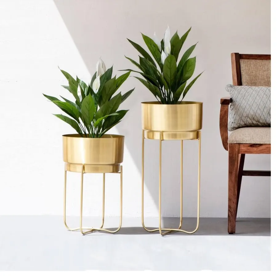 Champagne Gold Planters