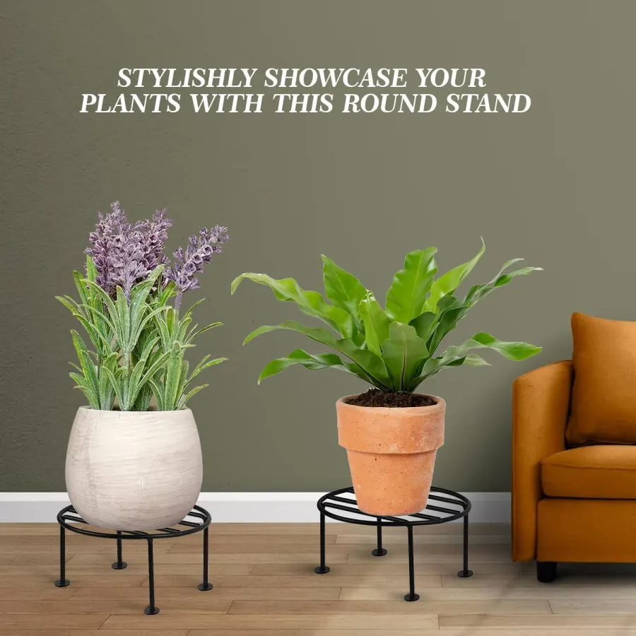 Round I-Leg Plant Stand