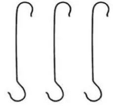 S Hooks Set of 3