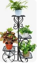 Scroll 4-Tier Plant Stand